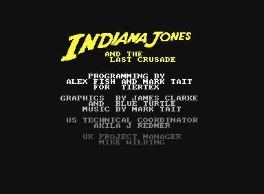 Indy Last Crusade - C64 Raw Tape