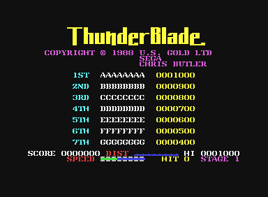 Thunderblade - C64 Raw Tape