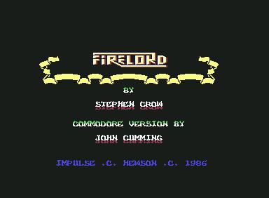 Firelord - C64 Game