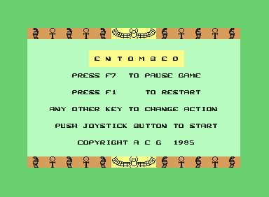 Entombed - C64 Game