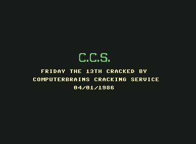 Friday the 13th - C64 Game