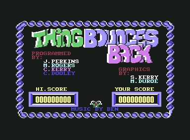 Thing Bounces Back - C64 Game