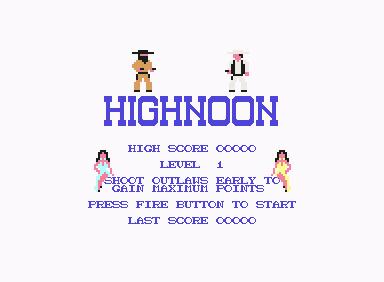 Highnoon - C64 Game